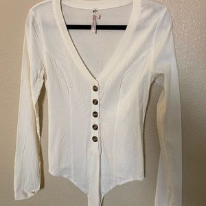 Button-up Free People Bodysuit
